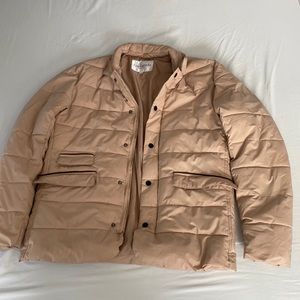 Beige puffer jacket